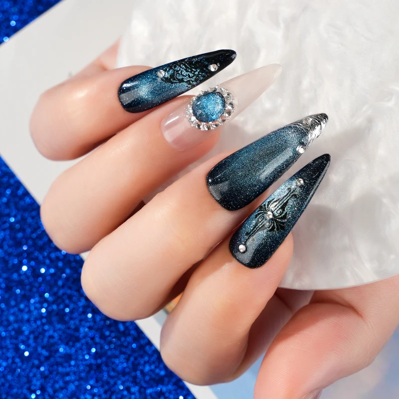 Premium BUQILATI Magnetisches Katzenaugen-Nagelgel f&uuml;r gl&auml;nzende metallische N&auml;gel